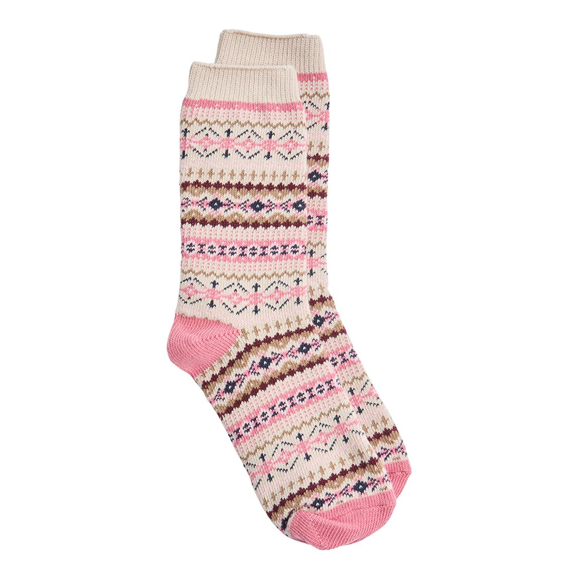 Oatmeal Lucille Fairisle Socks main product photo