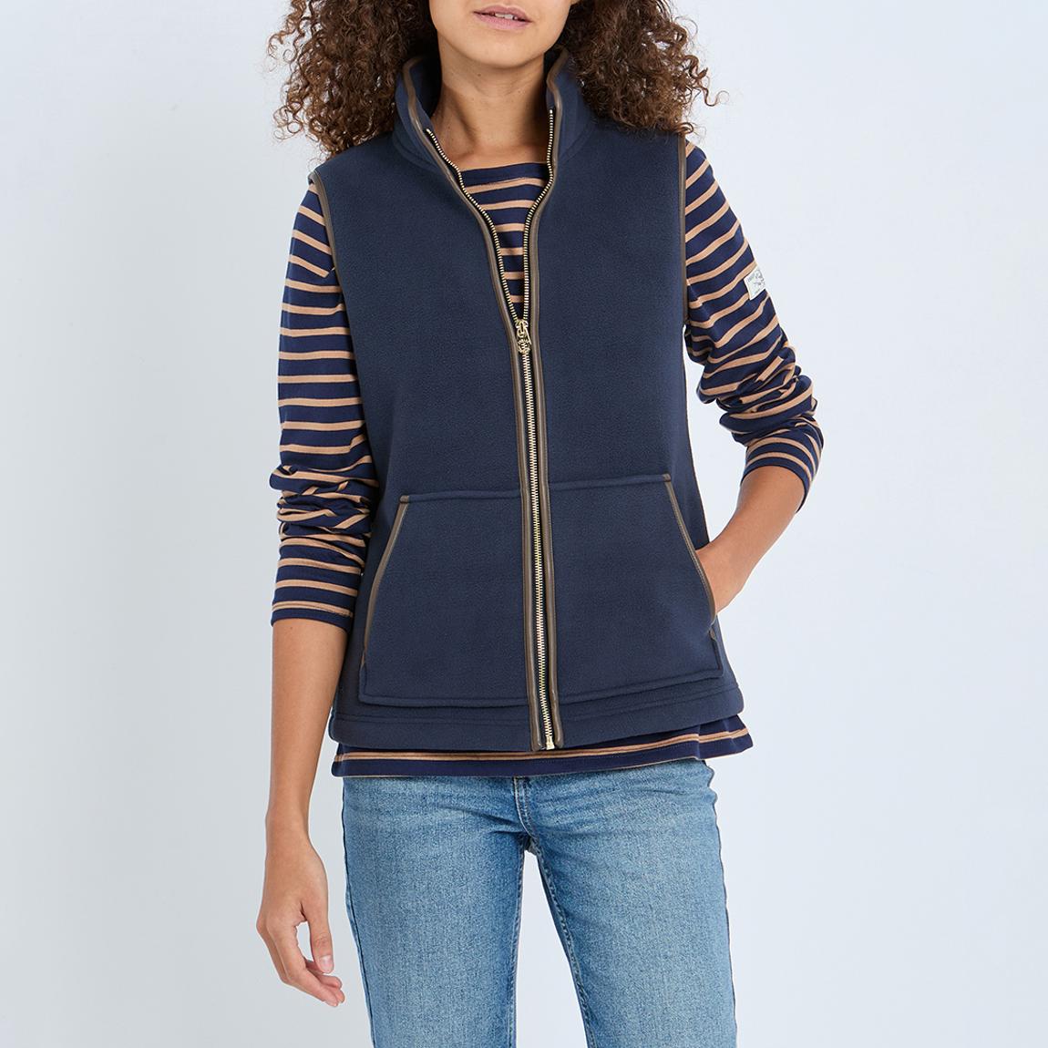Navy Fleece Gilet main product photo
