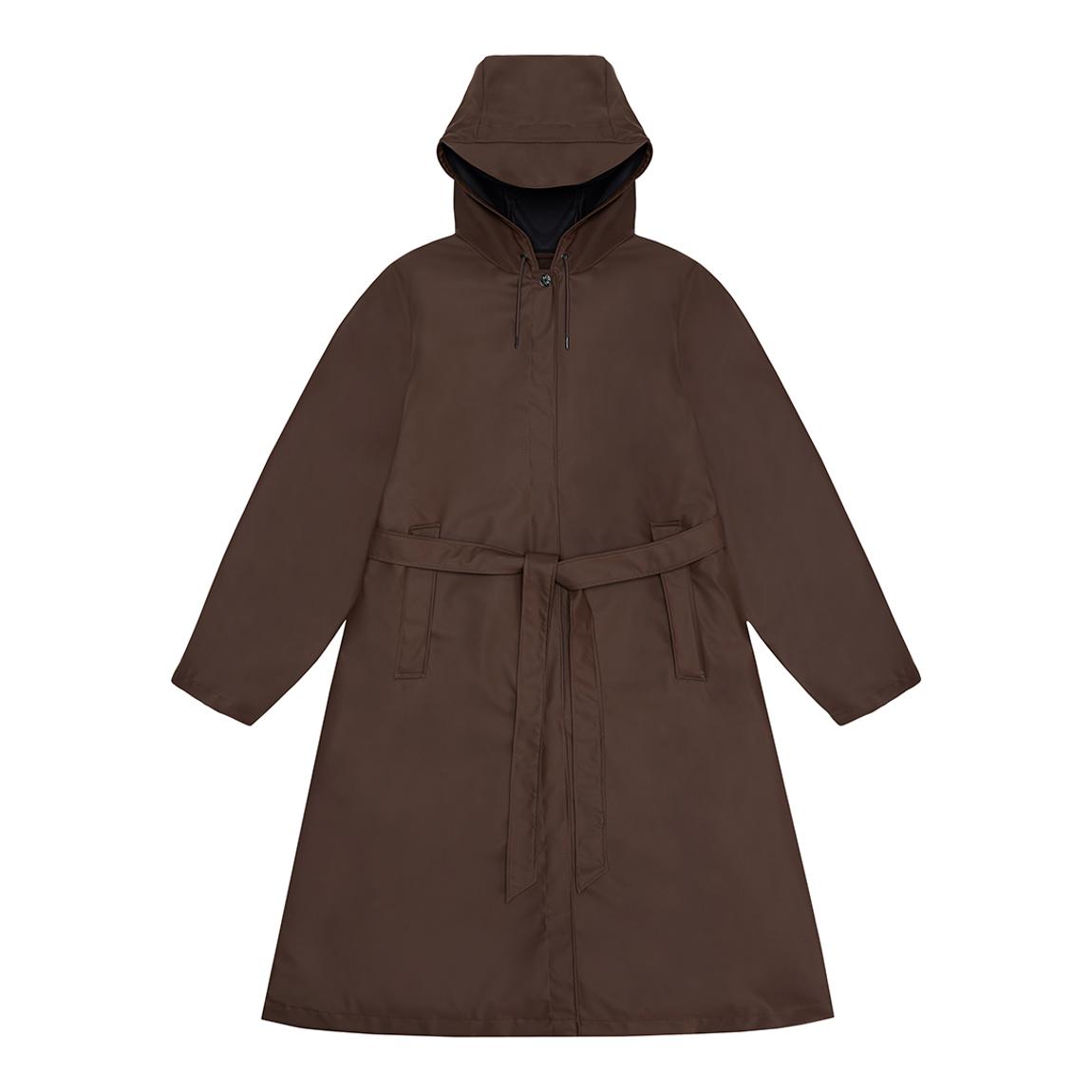 Chocolate A-Line Unisex Waterproof Rain Jacket main product photo