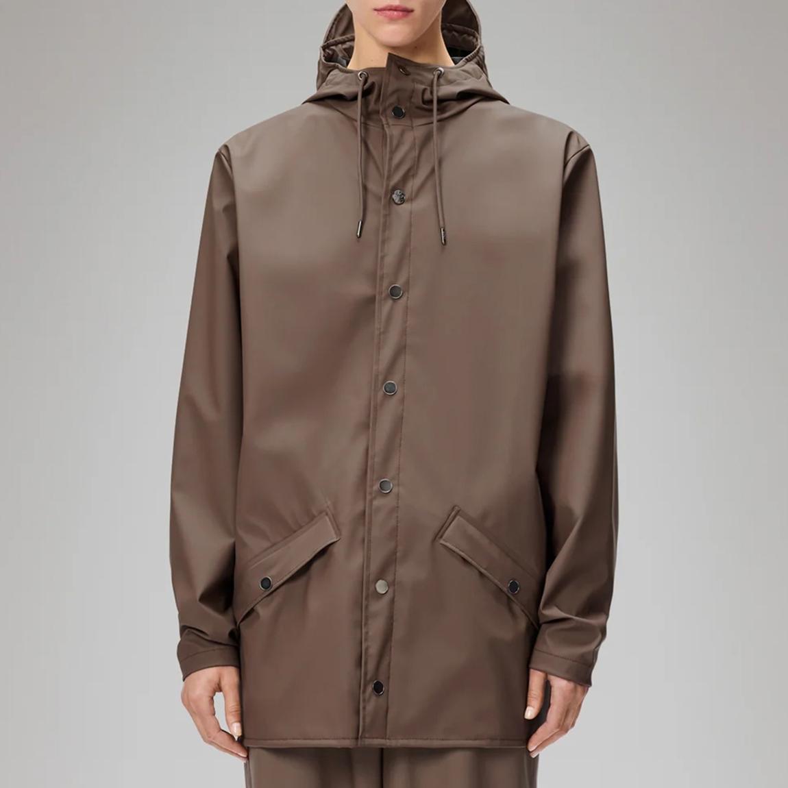 Taupe Unisex Waterproof Rain Jacket main product photo