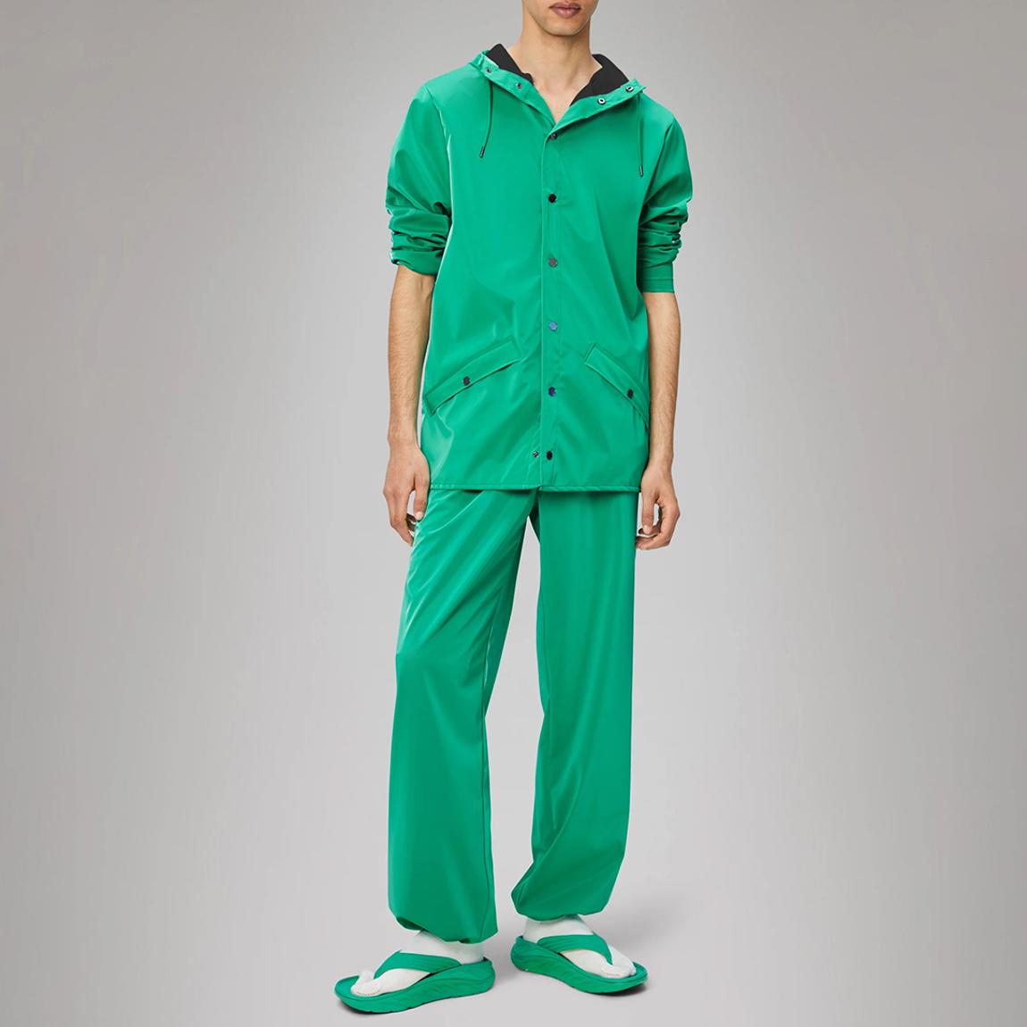 Green Unisex Waterproof Rain Jacket main product photo