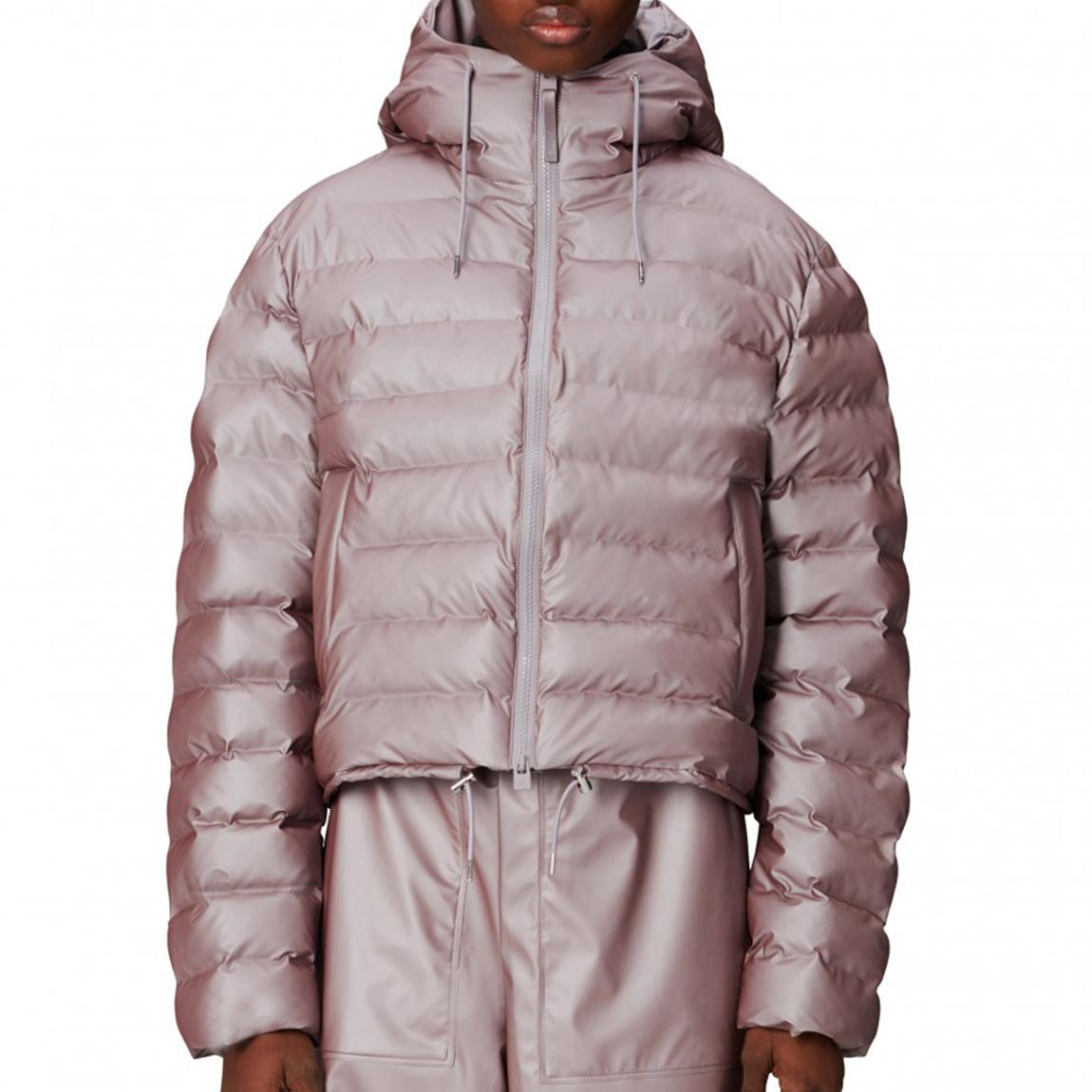 Mauve Lohja Unisex Short Waterproof Puffer Jacket main product photo