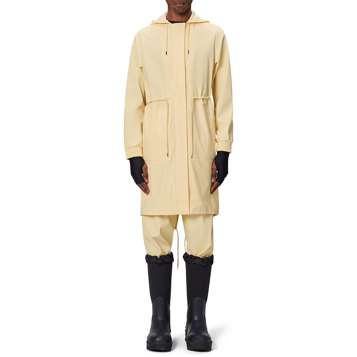 Butter Yellow String Unisex Waterproof Parka main product photo