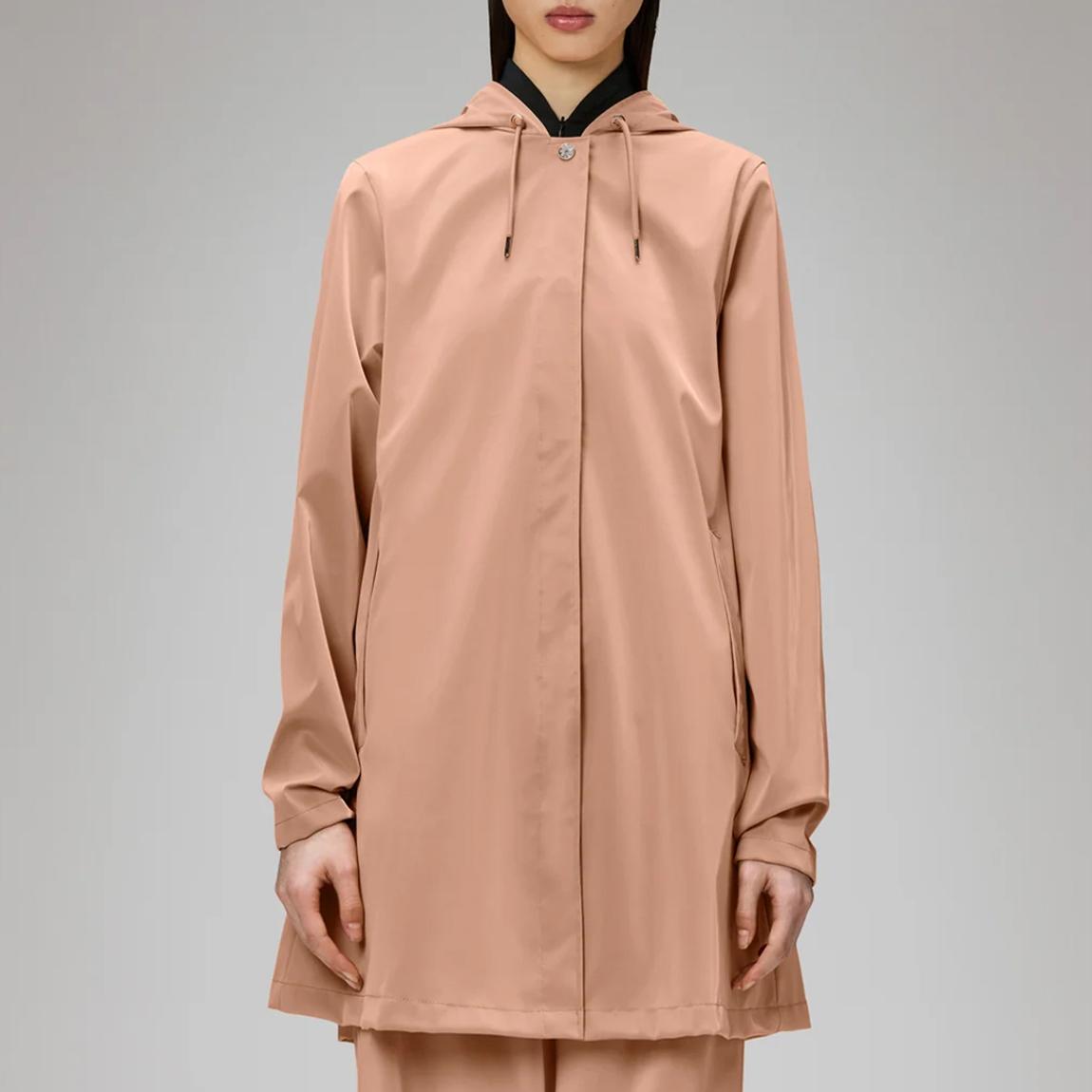 Peach A-Line Unisex Waterproof Rain Jacket main product photo