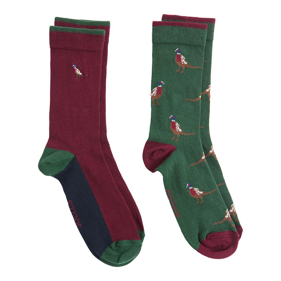 Multi 2 Pack Bird Cotton Blend Socks main product photo