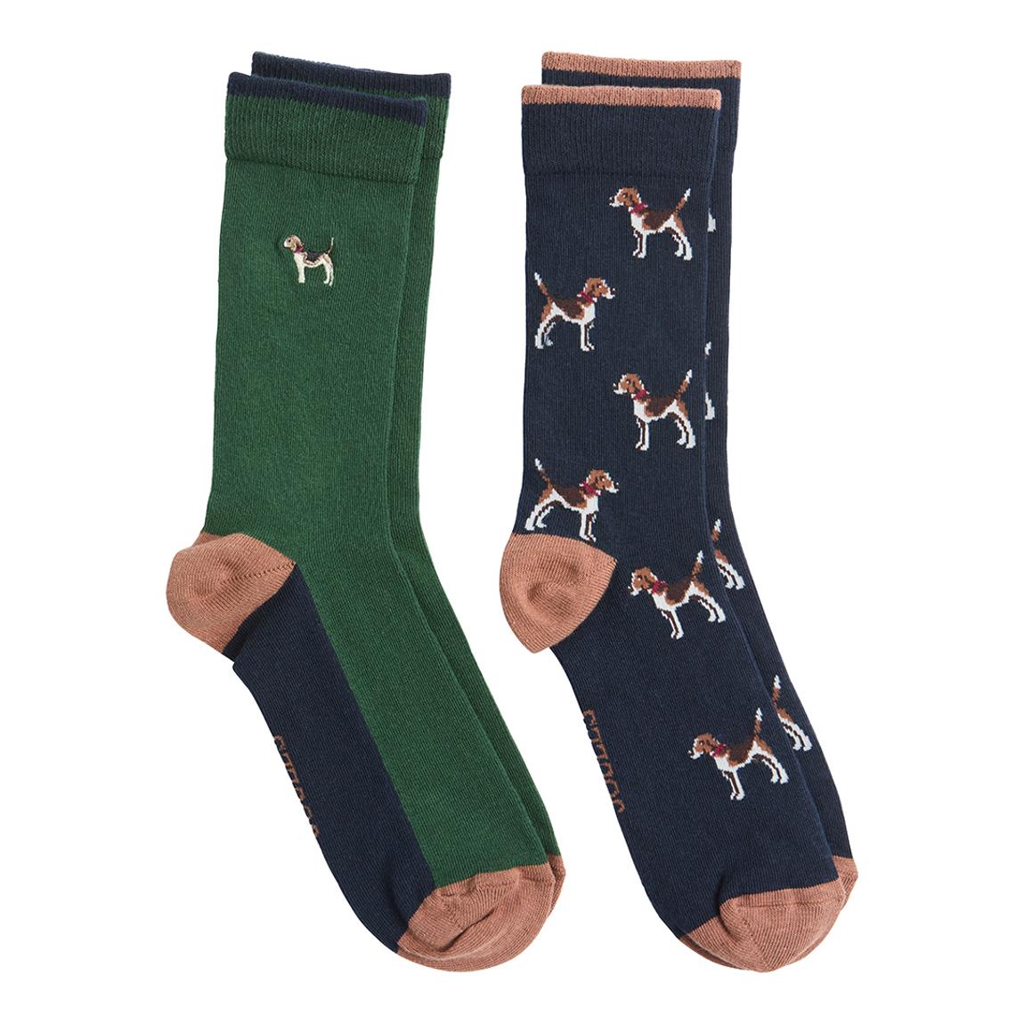 Multi 2 Pack Dog Cotton Blend Socks main product photo
