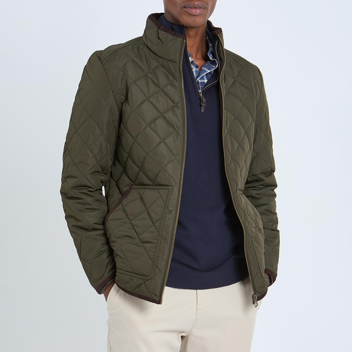 Khaki Maynard Quilted Jacket main product photo