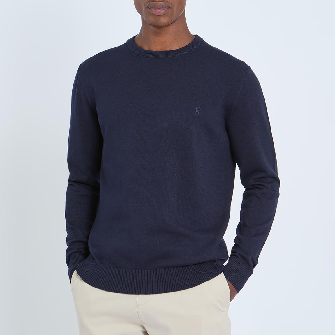 Navy Jarvis Cotton Jumper main product photo