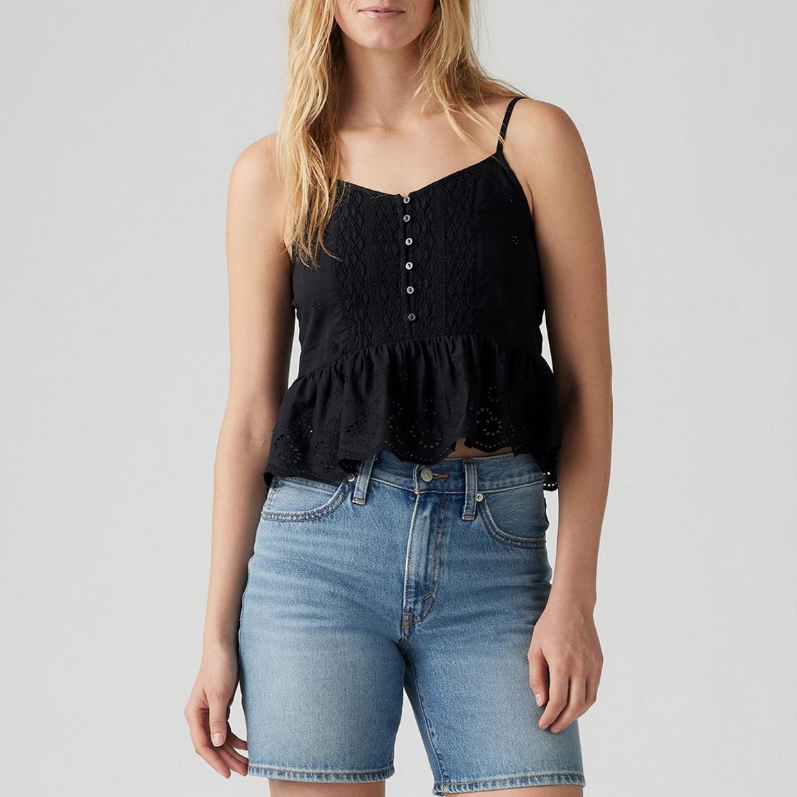 Black Cora Cotton Top main product photo