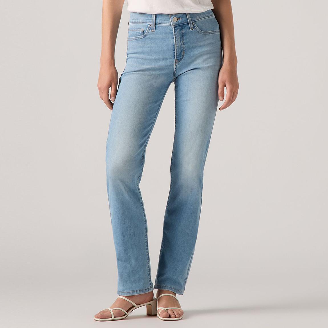 Blue 314™ Shaping Straight Stretch Jeans main product photo