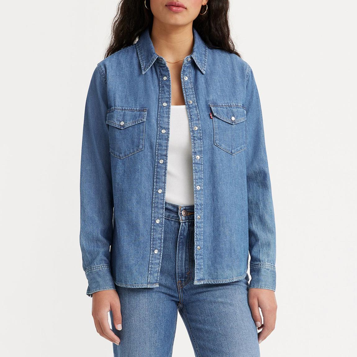 Mid Blue Iconic Western Shirt main product photo