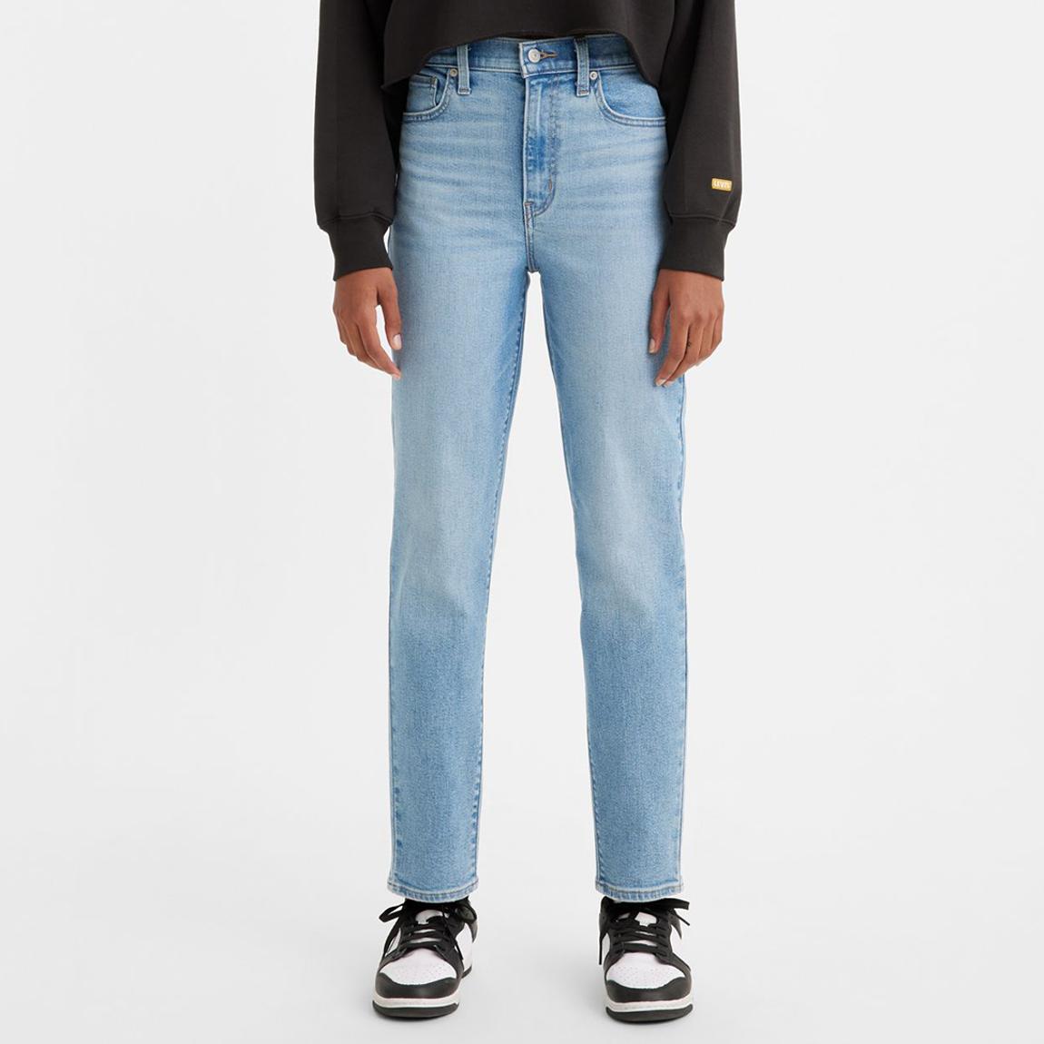 Light Blue High Waisted Mom Jeans main product photo