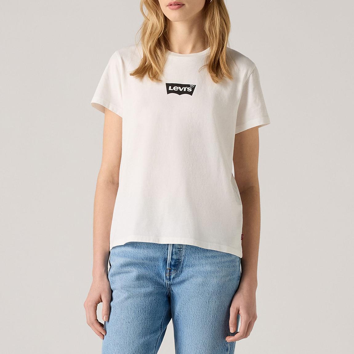 White Logo Cotton T-Shirt main product photo