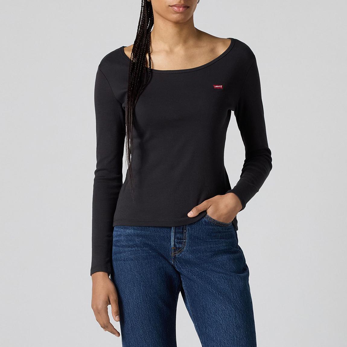 Black/White 2 Pack Long Sleeve Cotton T-Shirt main product photo