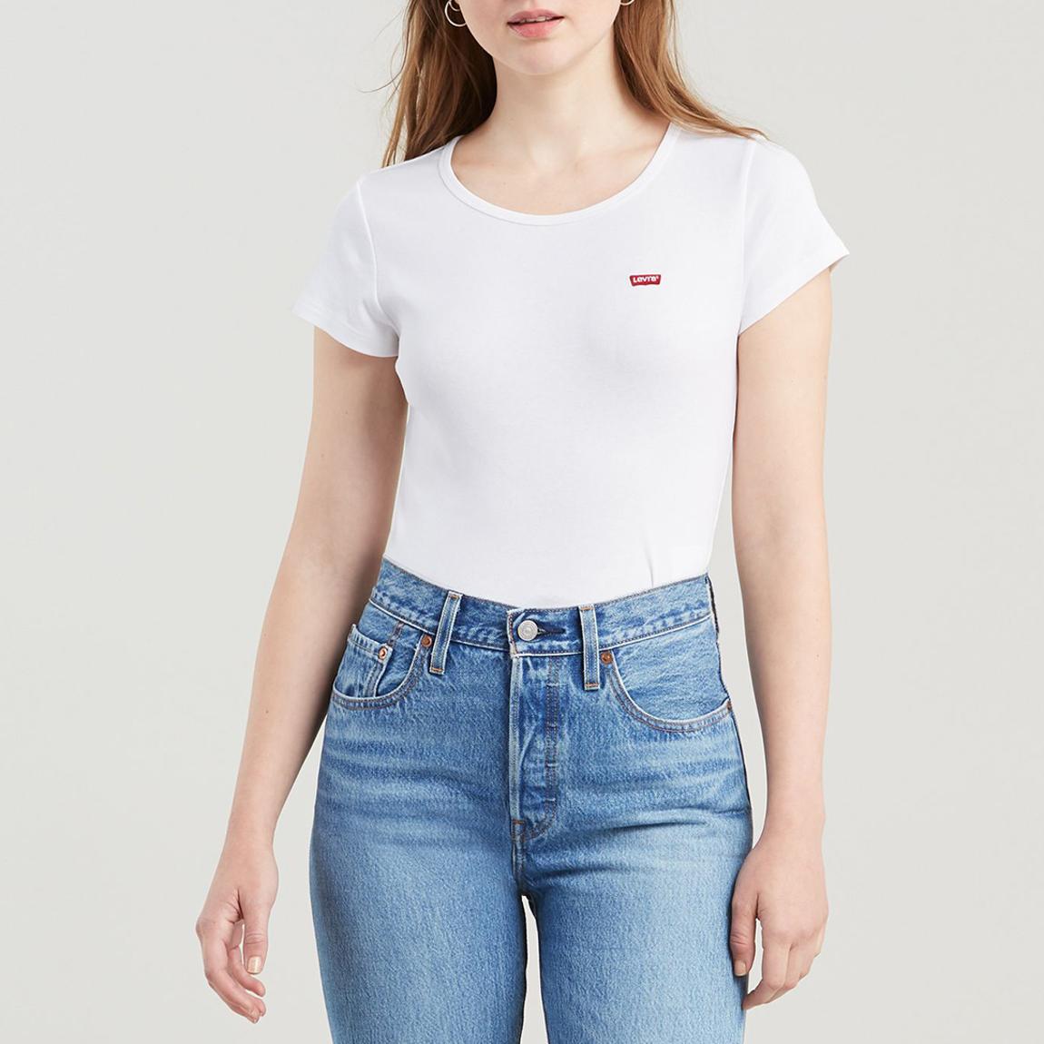 White 2 Pack Logo Cotton T-Shirt main product photo