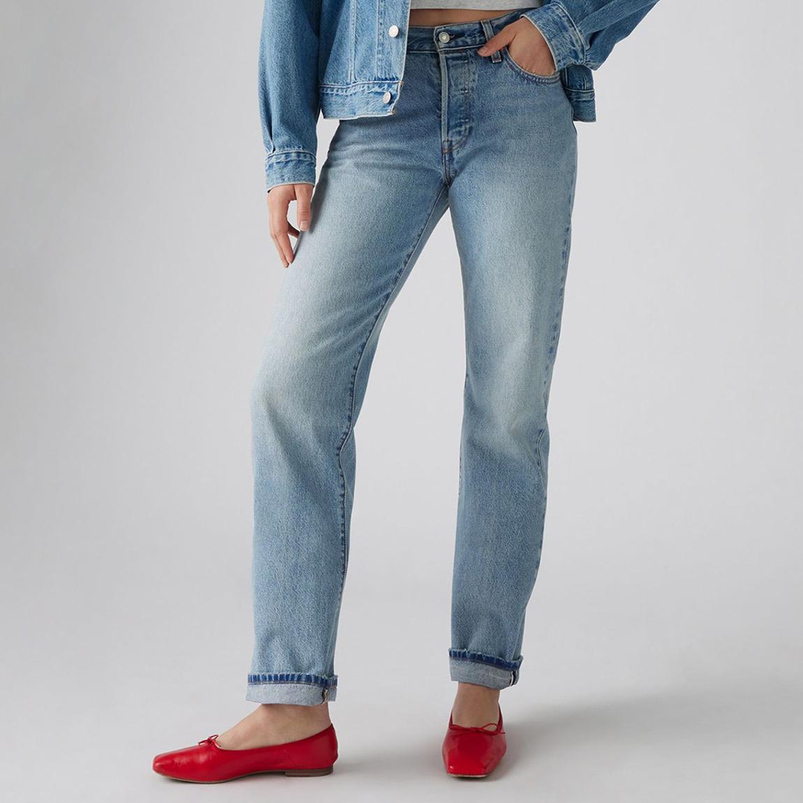 Light Blue 501® 90's Selvedge Cotton Jeans main product photo
