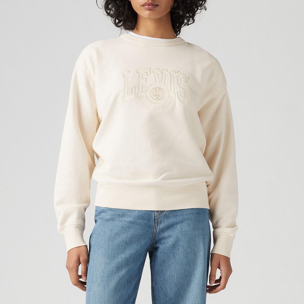 Cream Graphic Heritage Cotton Sweatshirt main product photo