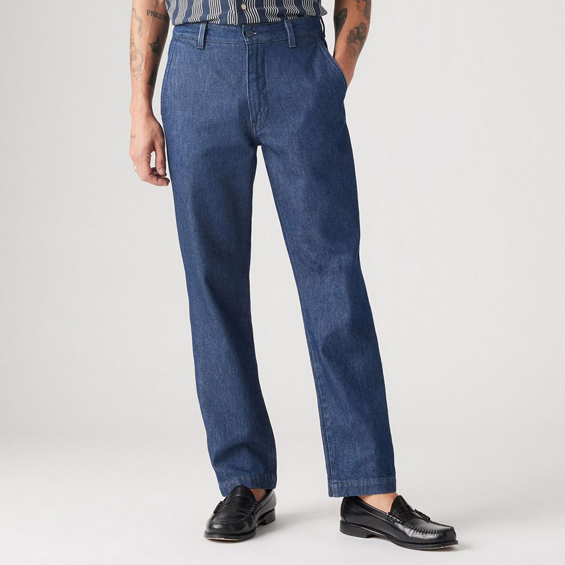 Blue Stretch Cotton XX Chino Trousers main product photo