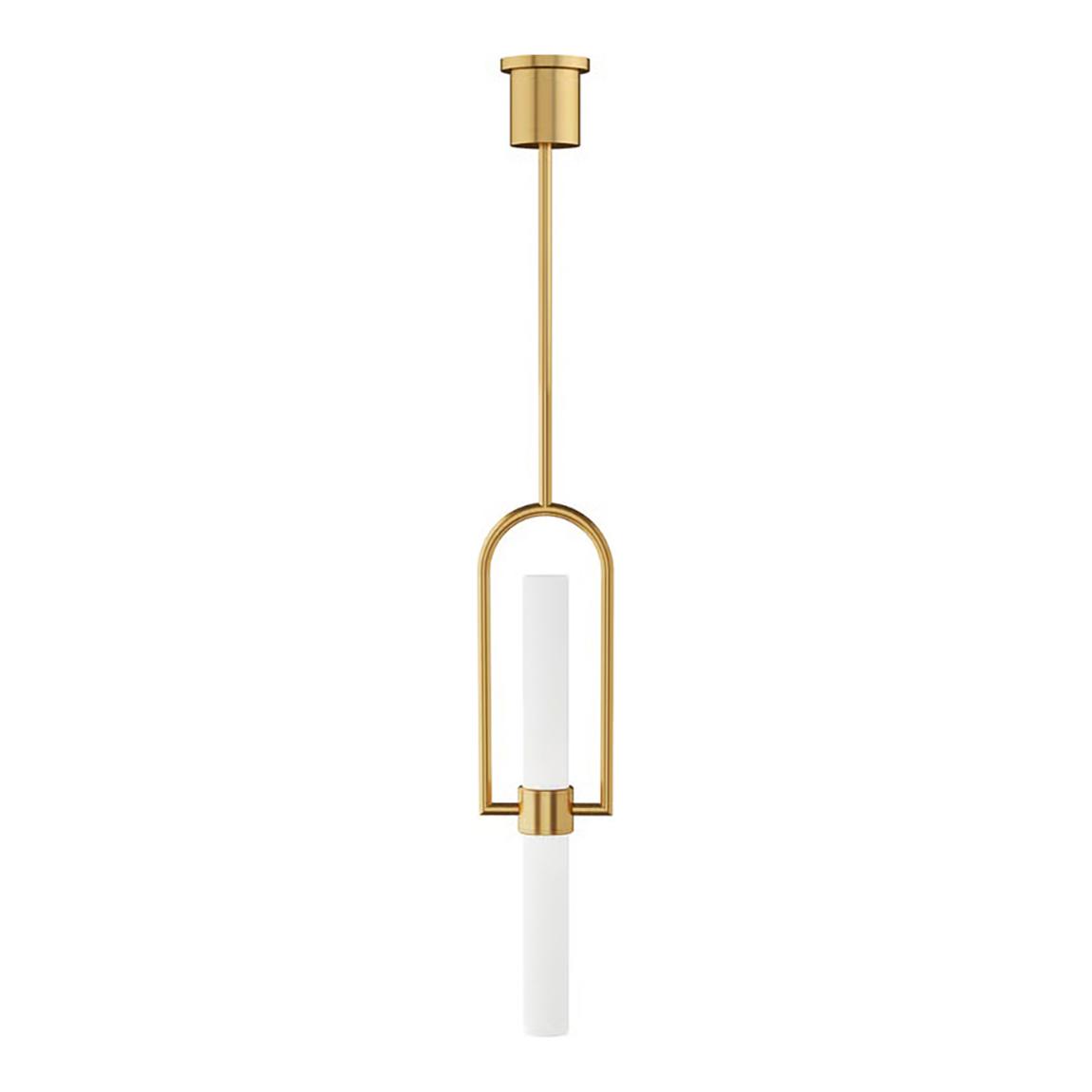 Calumn Pendant in Natural Brass main product photo