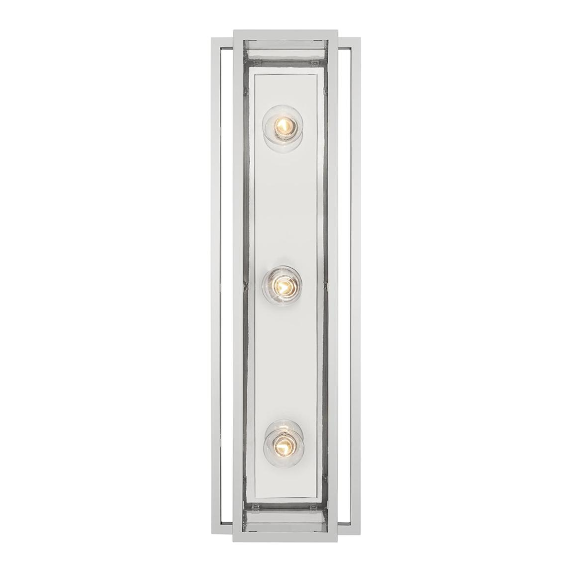 Halle 24" Vanity Light in Polished Nickel with Clear Glass main product photo