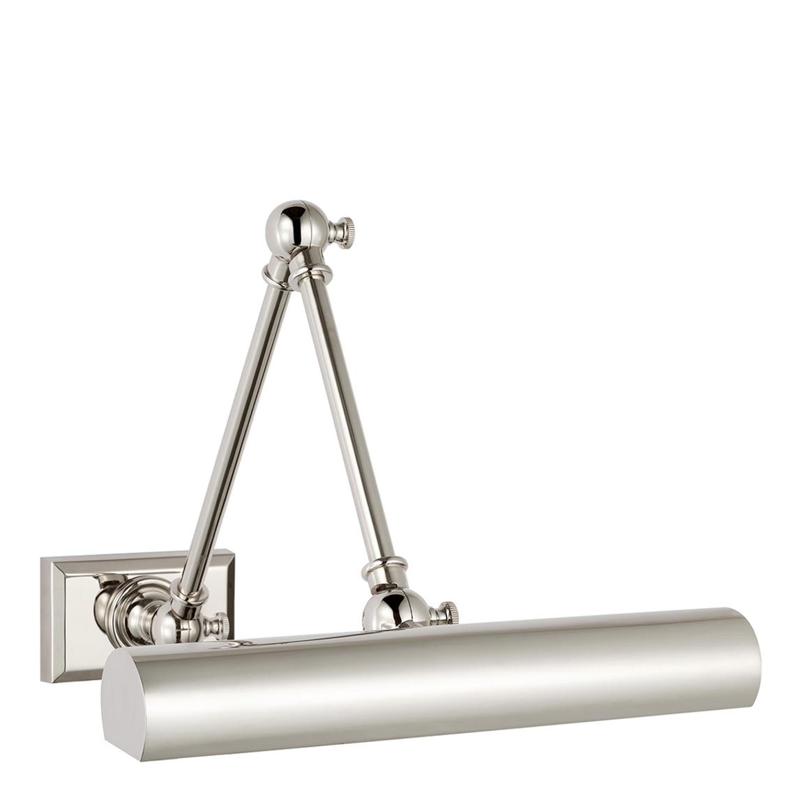 Cabinet Maker 12" Double Library Light in Polished Nickel main product photo