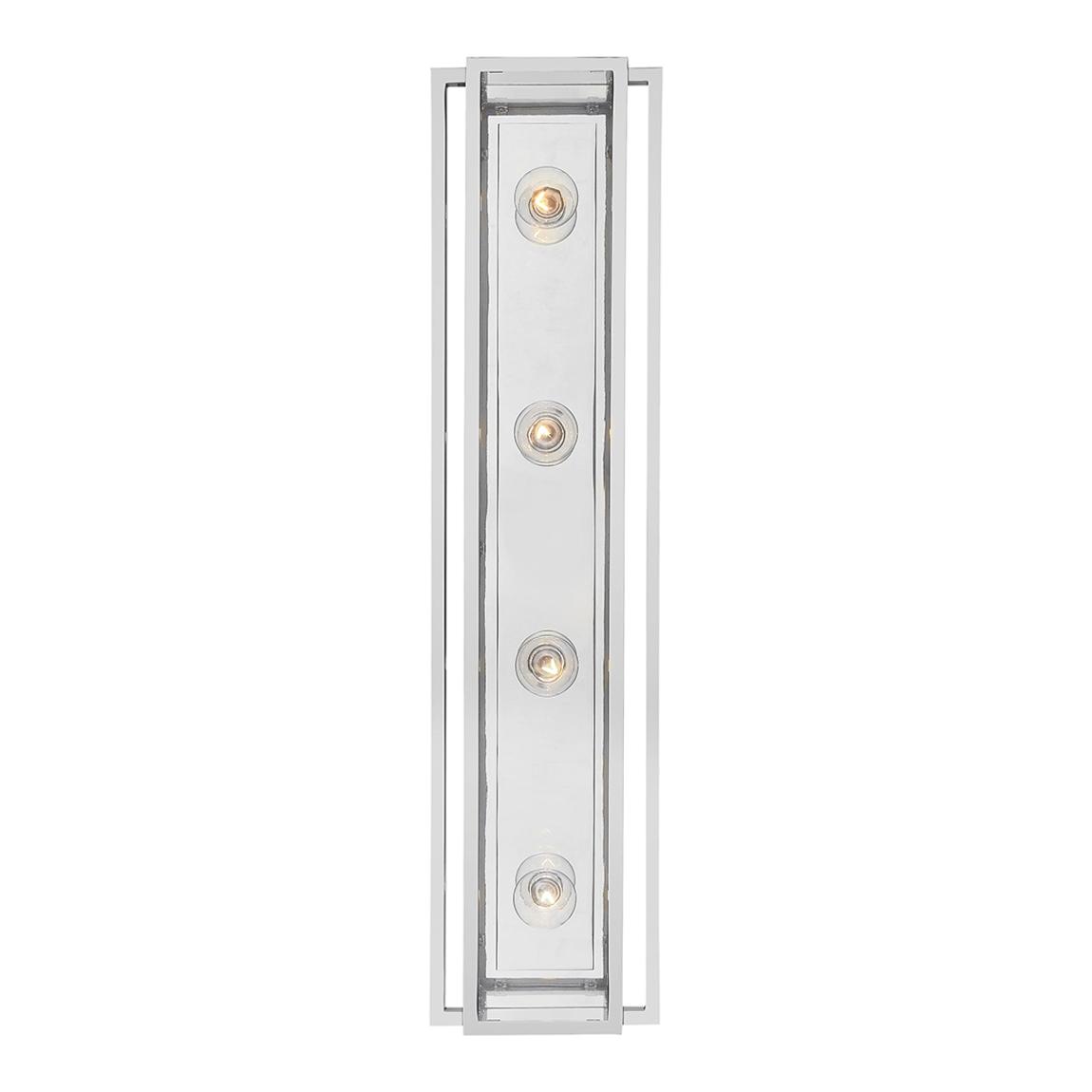 Halle 30" Vanity Light in Polished Nickel with Clear Glass main product photo
