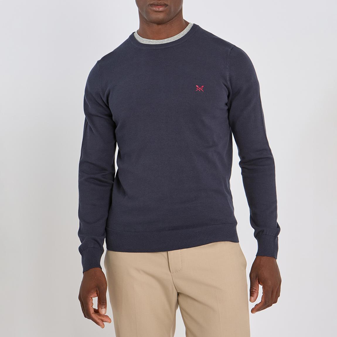 Navy Crew Neck Cotton Jumper main product photo