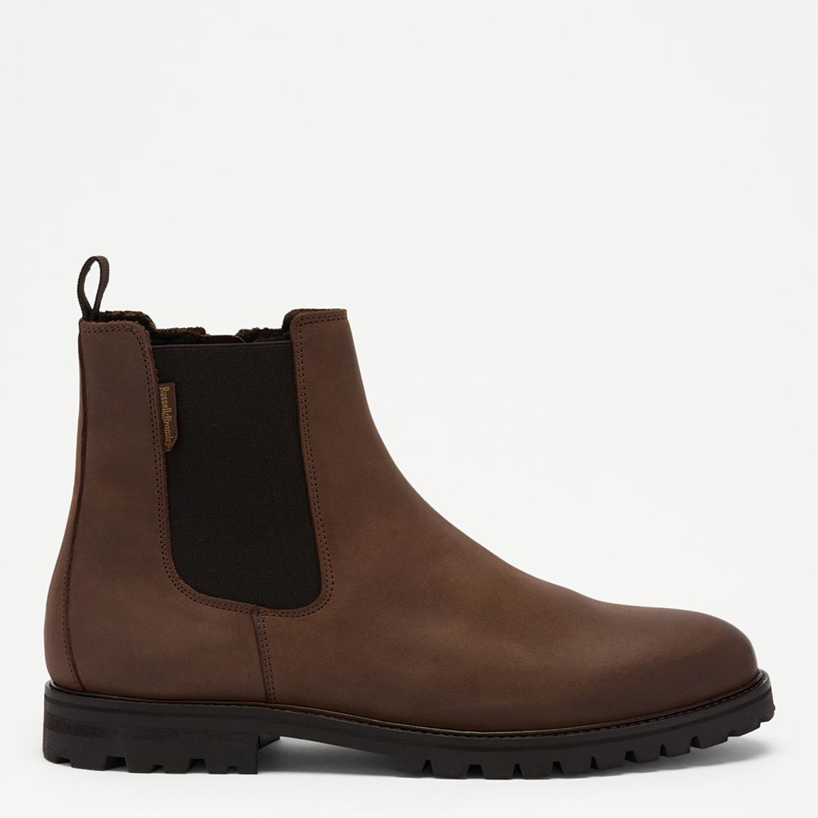Men's Brown Crofton Borg Chelsea Boots main product photo