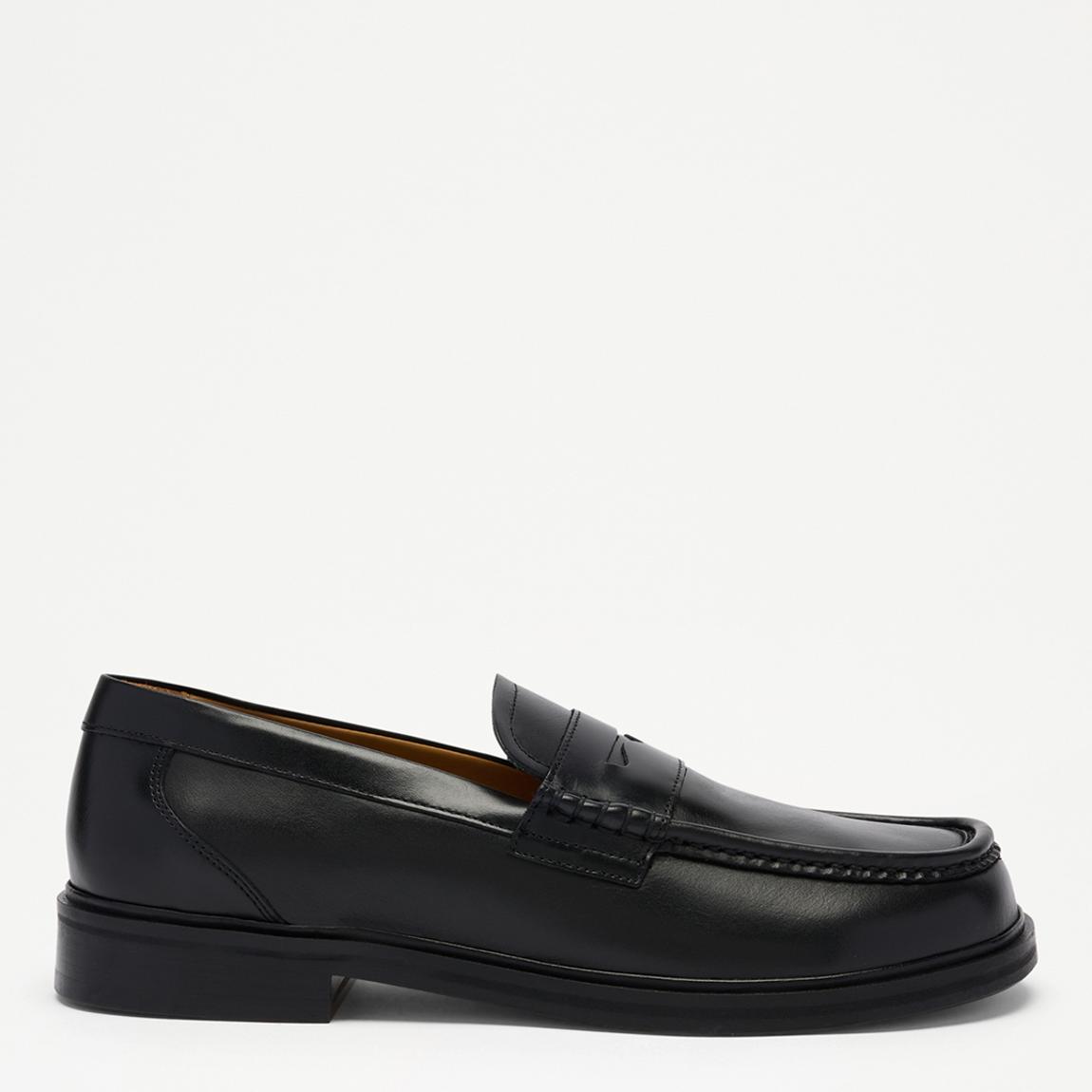 Men's Black Newland Leather Formal Loafer main product photo