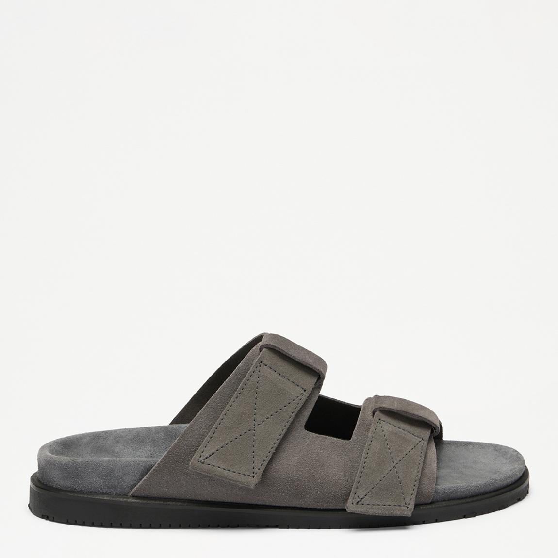 Men's Grey Linstead Suede Double Strap Sandal main product photo