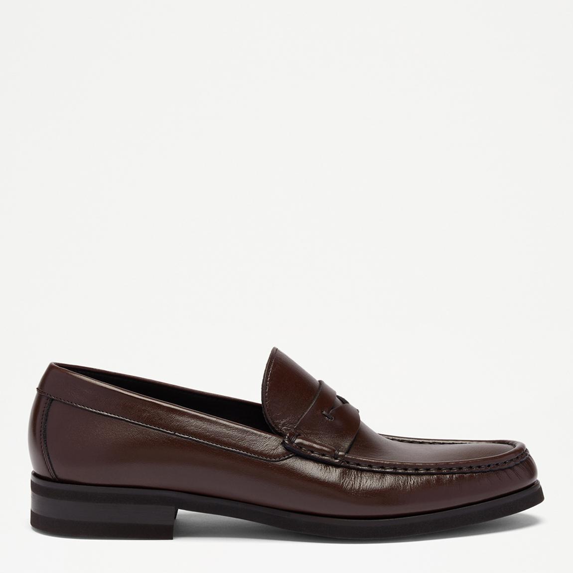 Men's Brown Saturn Leather Classic Saddle Loafer main product photo