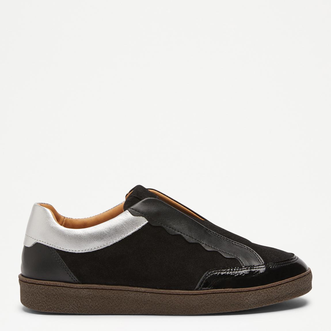 Women's Multi Roll Up Leather Laceless Trainers main product photo