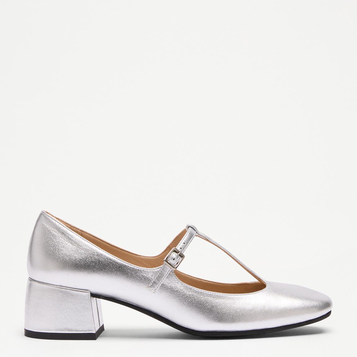 Women's Silver Tabby Patent Heeled Shoes main product photo