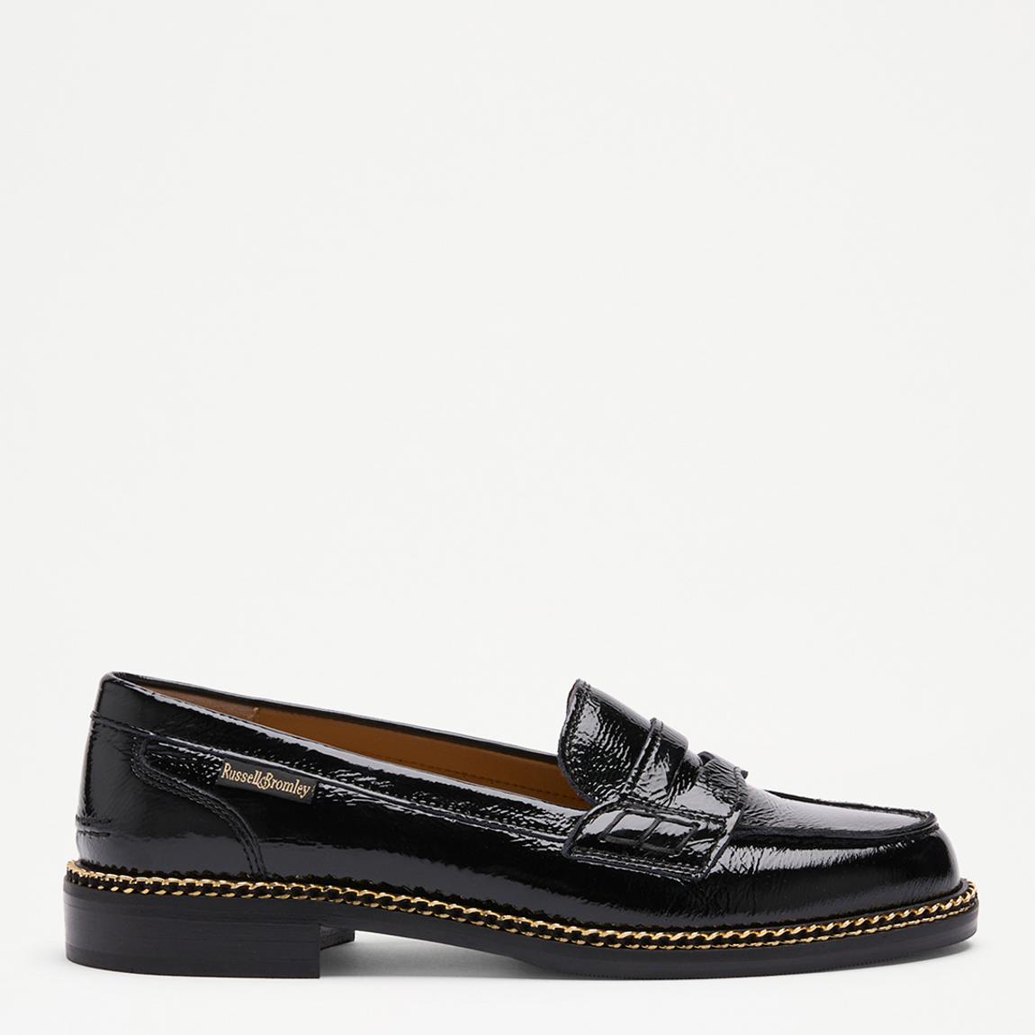 Women's Black Kenchester Nappa Leather Loafers main product photo