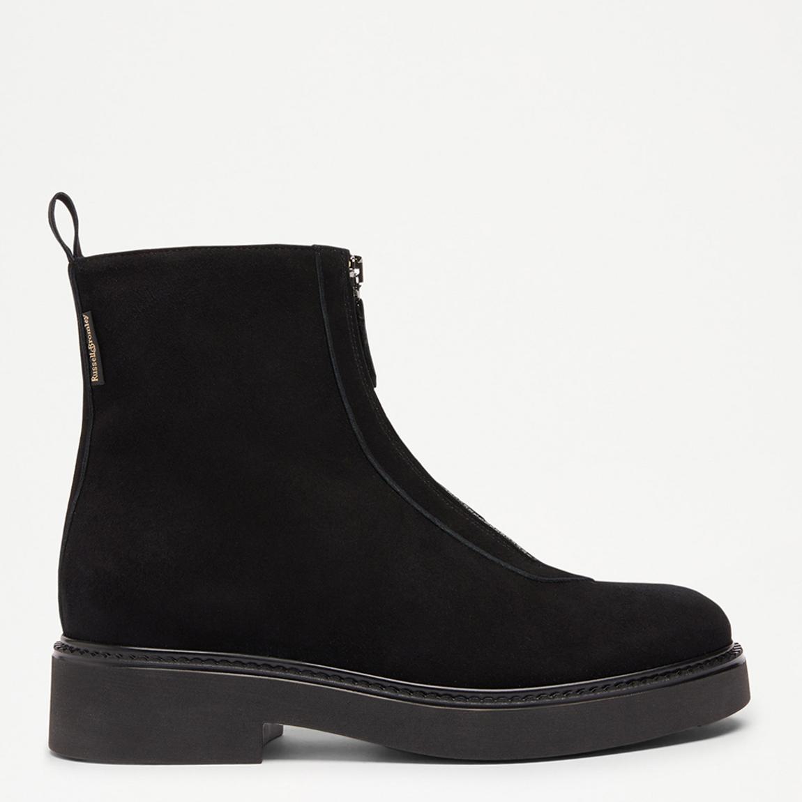 Women's Black Thames Suede Ankle Boots main product photo