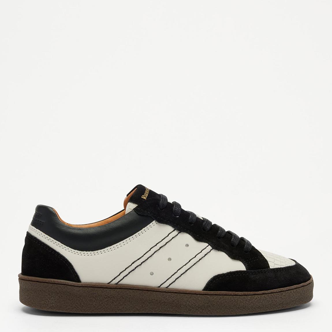 Women's Bone/Black Roller Lace Up Trainers main product photo