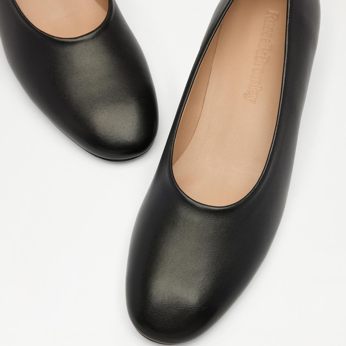 Russell Bromley Women's Black Honeyburge Leather Heeled Shoes