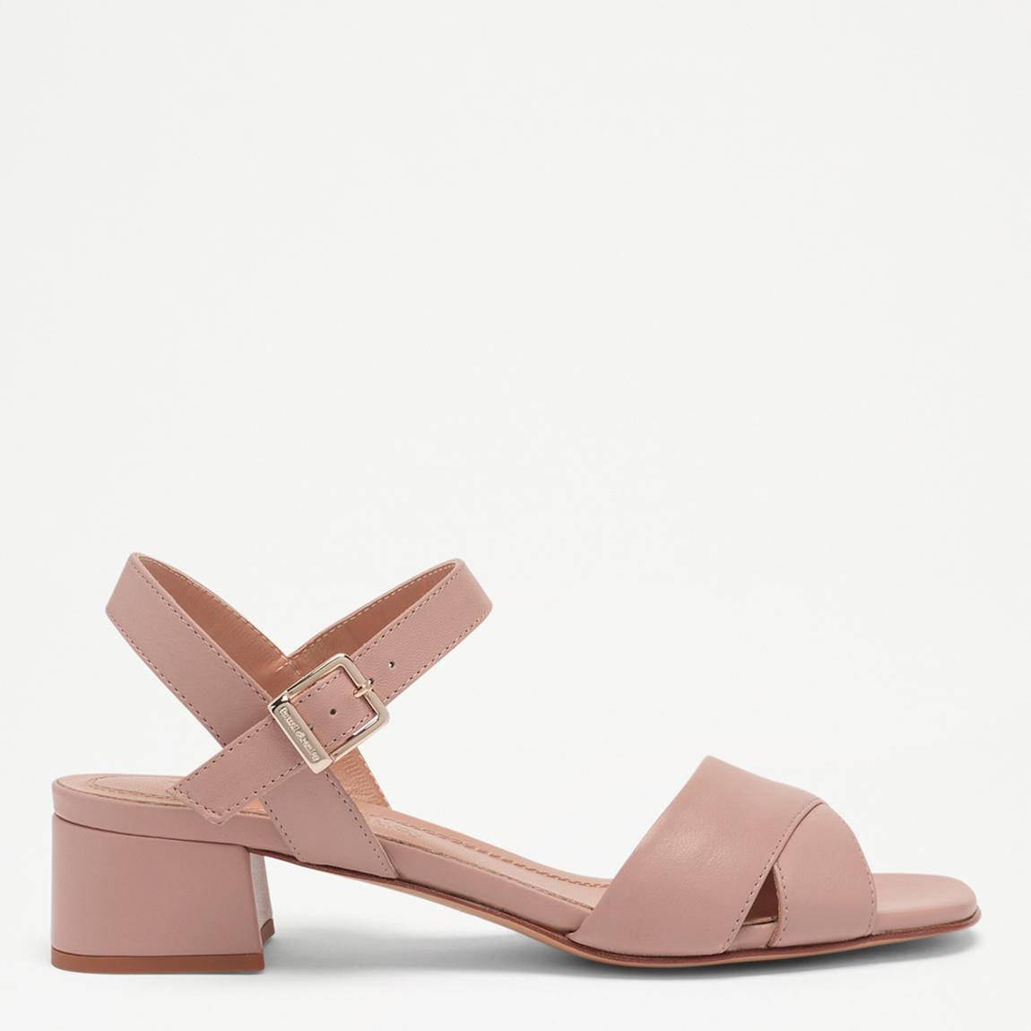 Women's Blush Skyline Leather Heeled Strappy Sandals main product photo