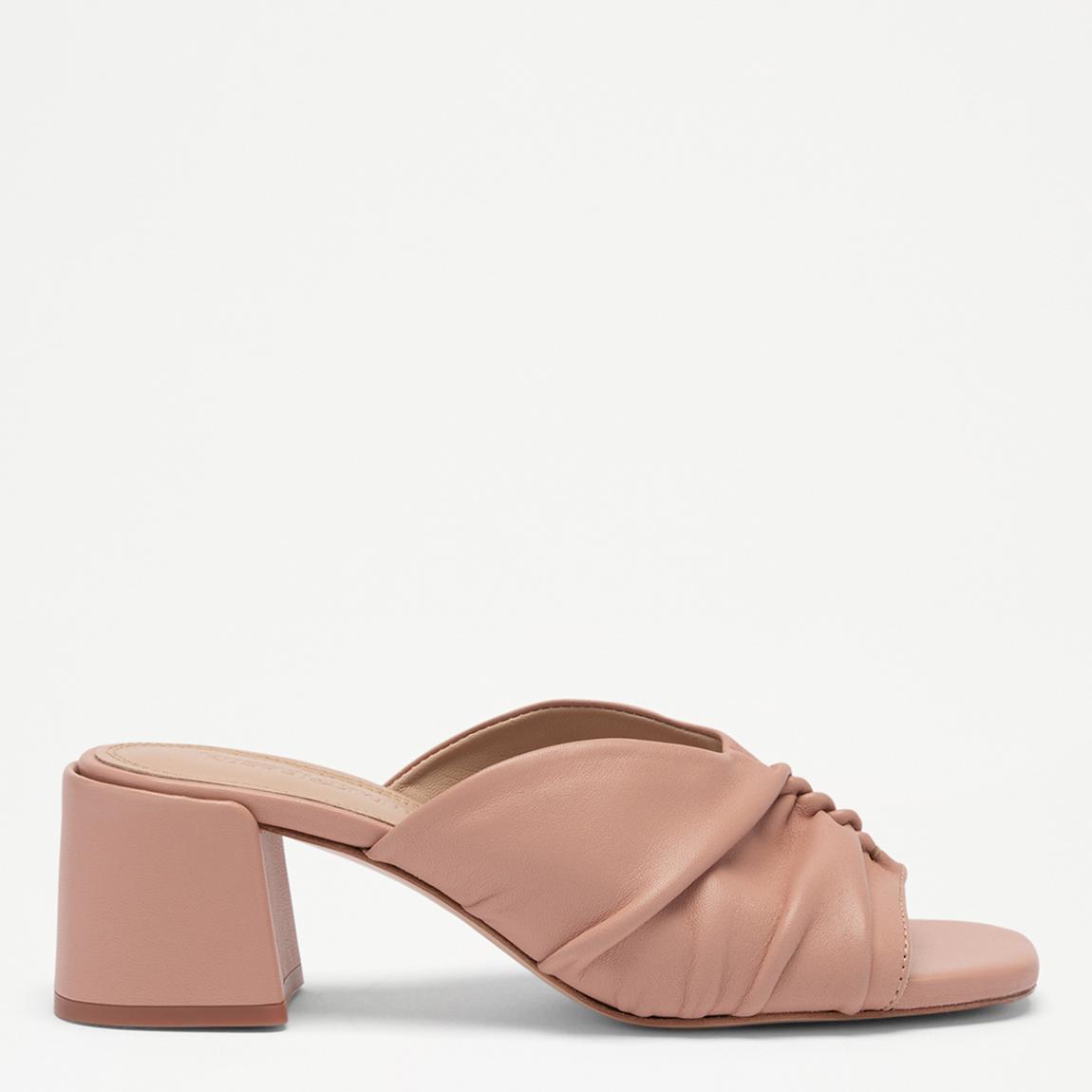 Women's Blush Linwood Leather Heeled Mules main product photo