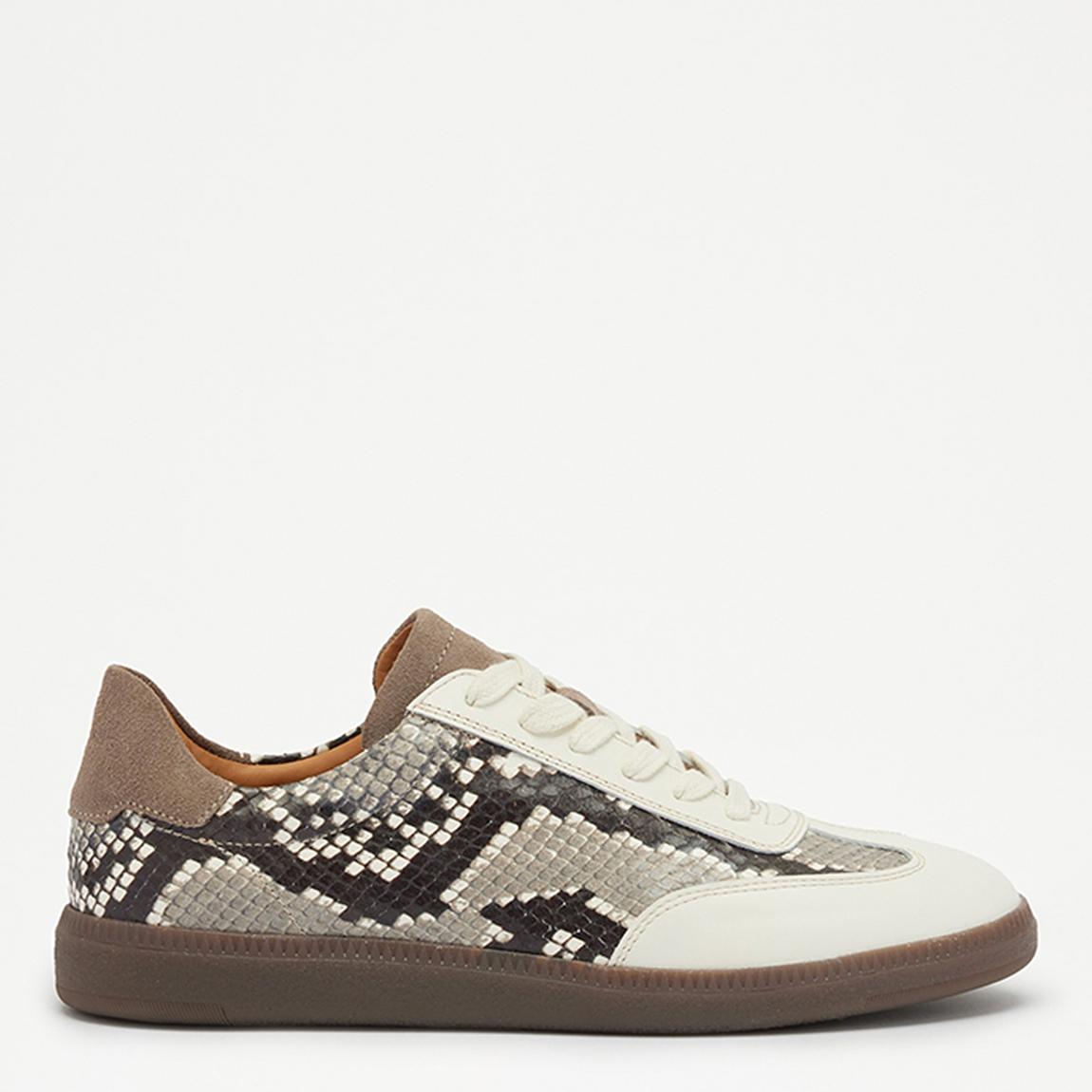Women's Snake Print Nordic Leather Trainers main product photo