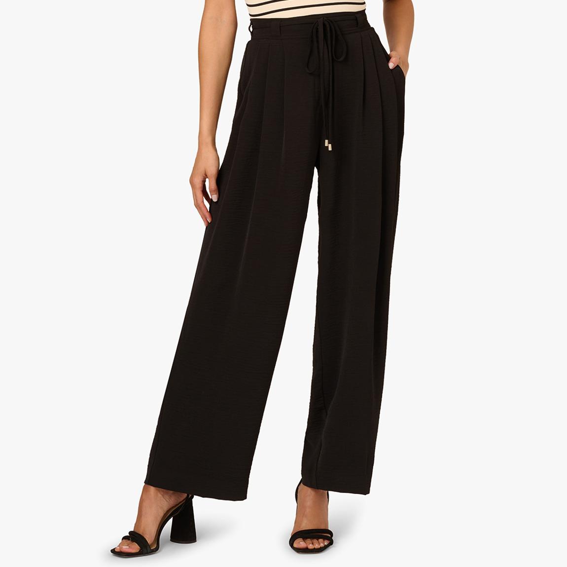 Black Pull On Airflow Drawstring Tie Pant main product photo