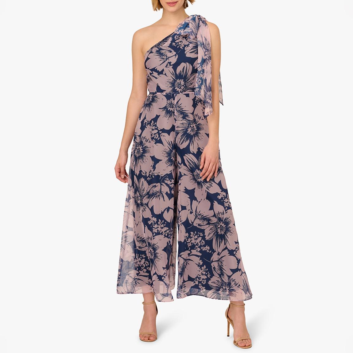 Navy Floral Organza Jumpsuit main product photo