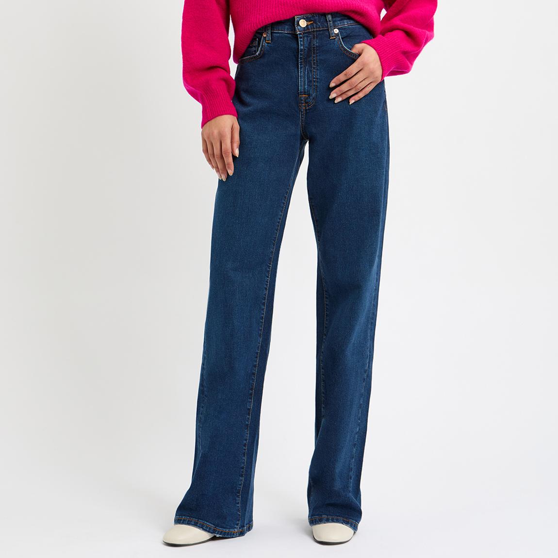 Dark Blue Tess Wide Stretch Jeans main product photo
