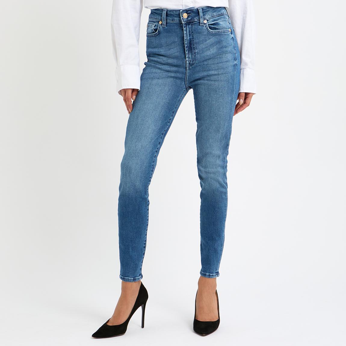 Blue Aubrey Skinny Stretch Jeans main product photo