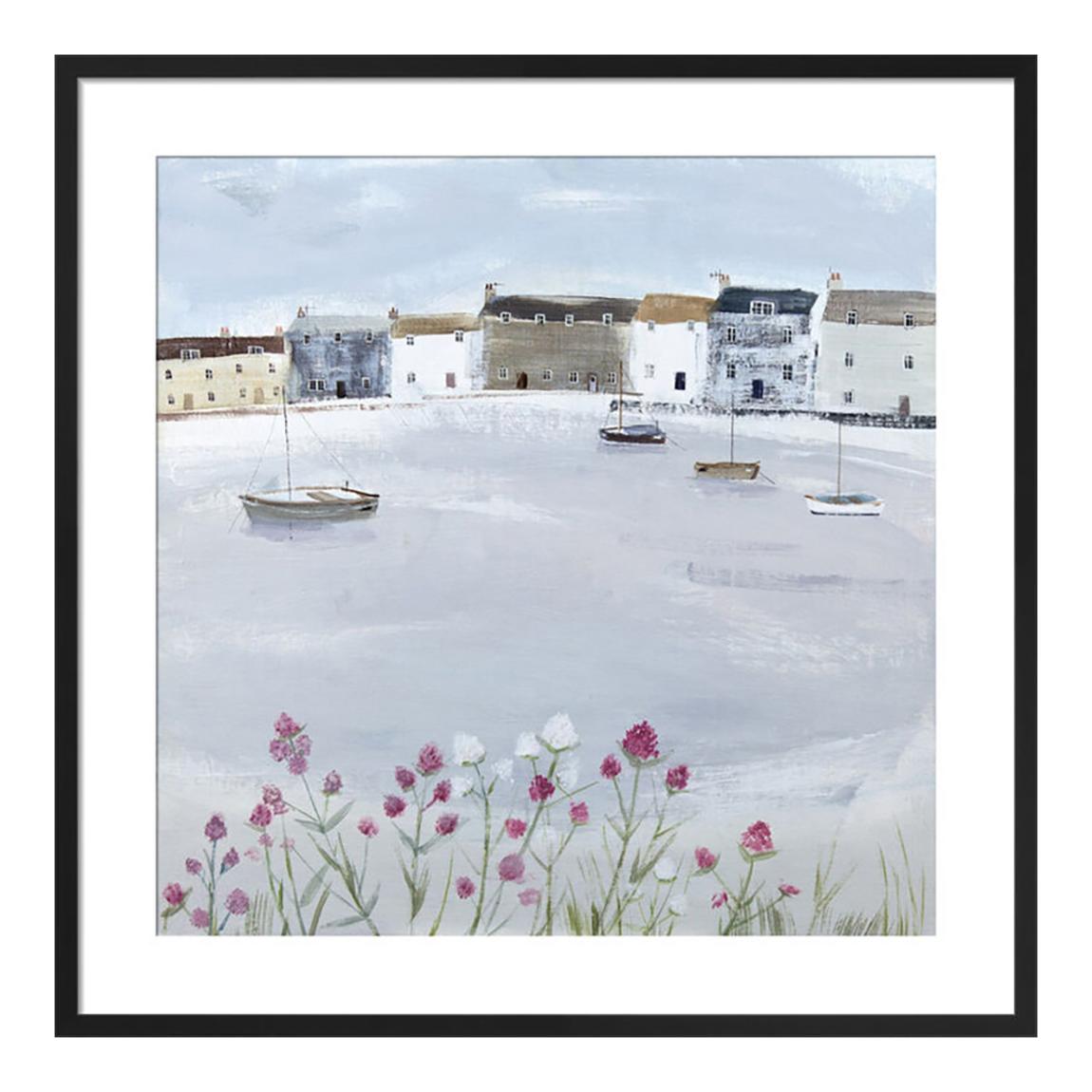 Quiet Moorings 40x40cm Framed Print main product photo