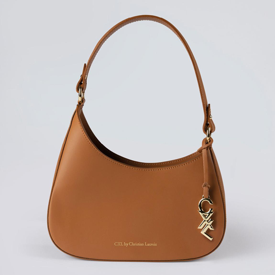 Brown Ambroise Leather Shoulder Bag main product photo