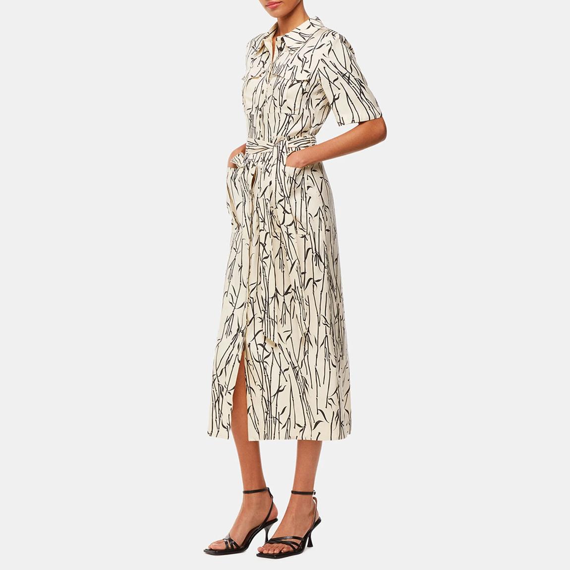 Ecru Bamboo Shoots Fontella Dress main product photo