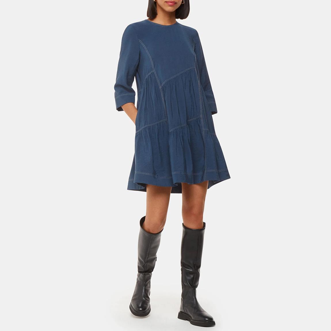 Blue Phoebe Seam Trapeze Dress main product photo