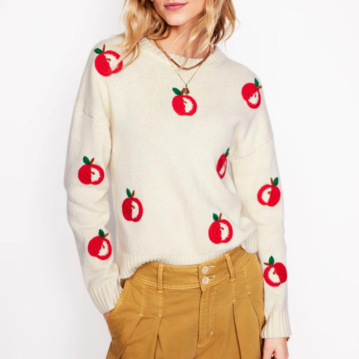Ecru Natalie Embroidered Jumper main product photo