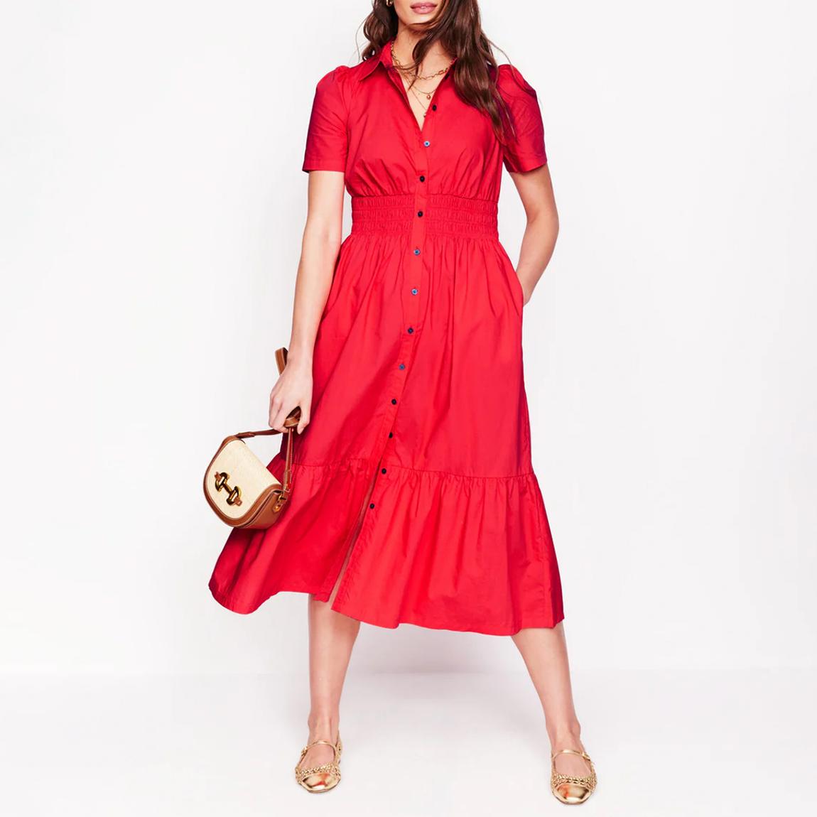 Ruby Jane Smocked Shirt Midi Dress main product photo